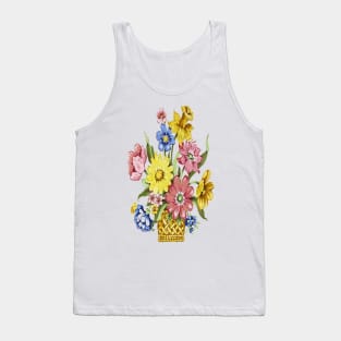 Floral Boutique basket Tank Top